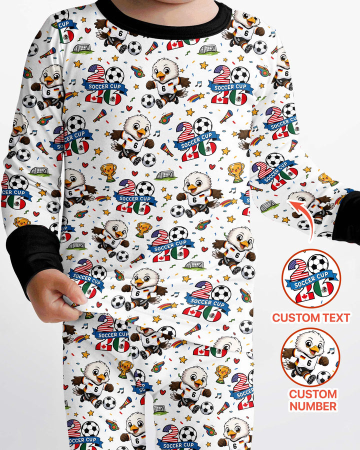 Conjunto de pijama de dos piezas de bambú con mangas largas, plantilla PERSONALIZADA