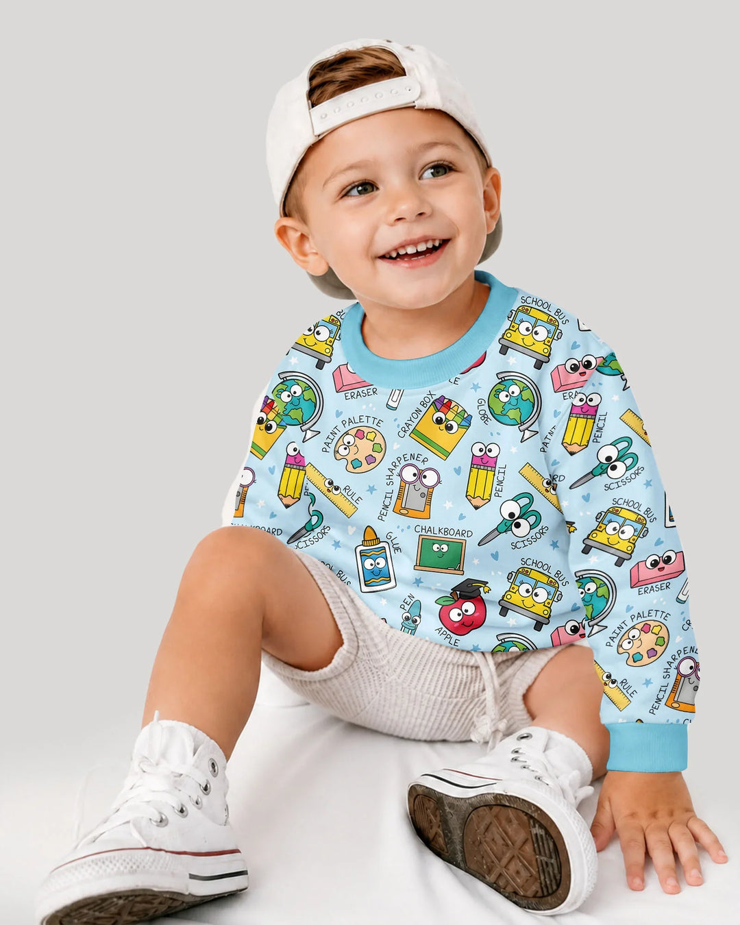Happy School Pals Bamboo Crewneck Sweatshirt