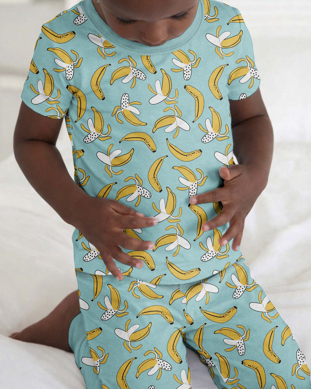 Bananas Bamboo Two Piece Short Sleeve Pajama Set