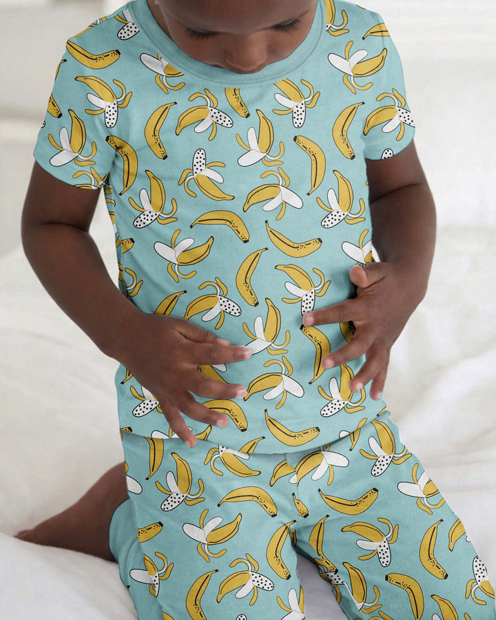 Bananas Bamboo Two Piece Short Sleeve Pajama Set