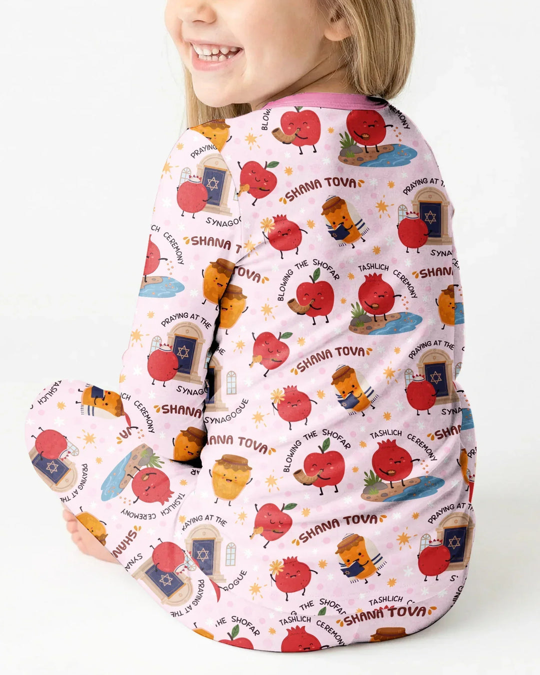 Sweet Sacred Moments Family Matching Bamboo Two Piece Long Sleeve Pajama Set