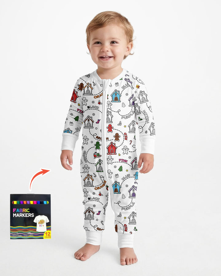 Colorable Matching Color Gingerbread Bamboo Convertible Zippy