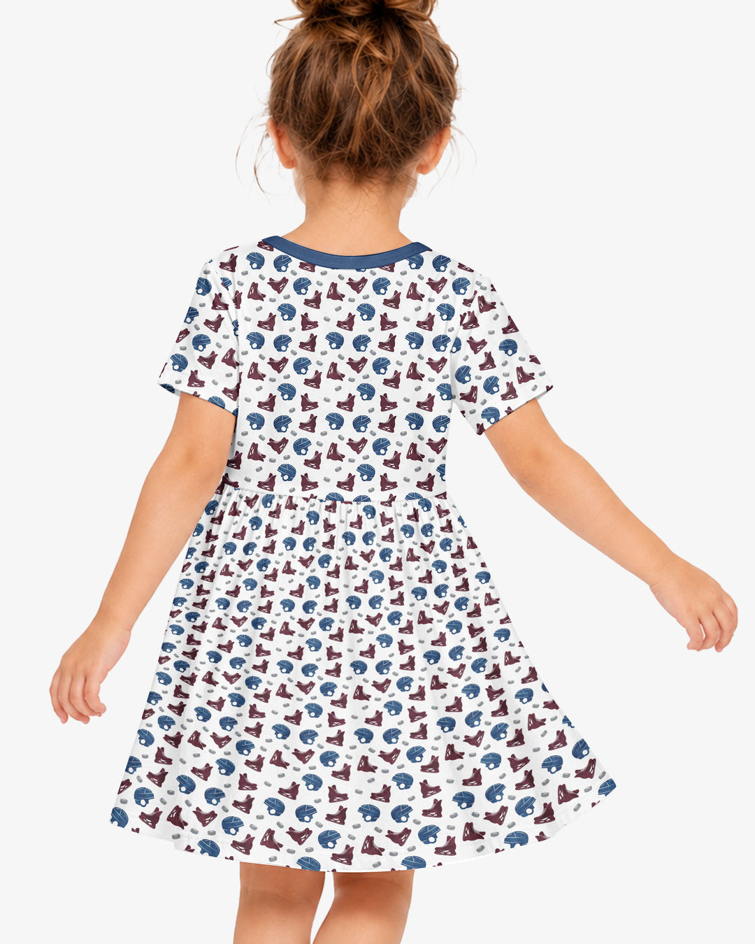 Hockey - Pucks & Gear Bamboo Twirl Dress