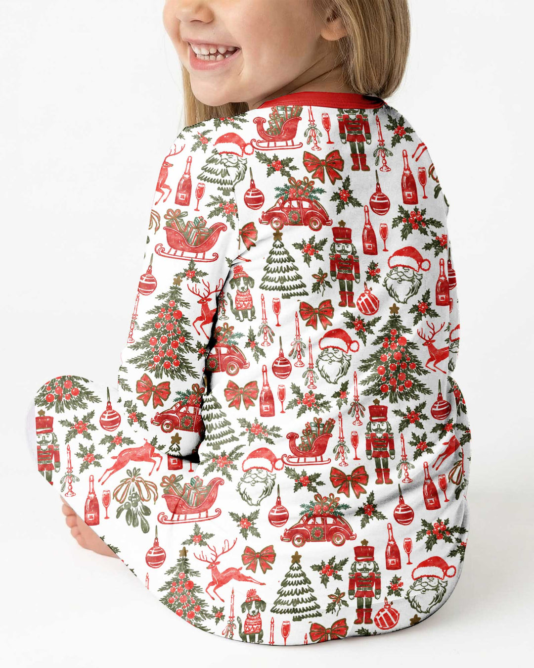 A Very Vintage Christmas Bamboo Two Piece Long Sleeve Pajama Set