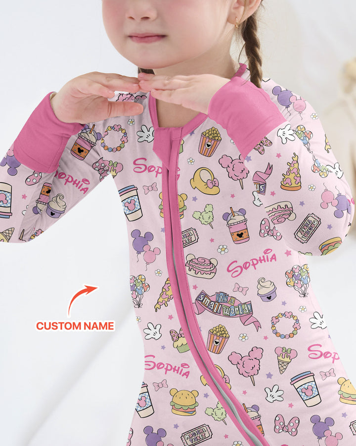 Custom Name Magical Trip Bamboo Convertible Zippy