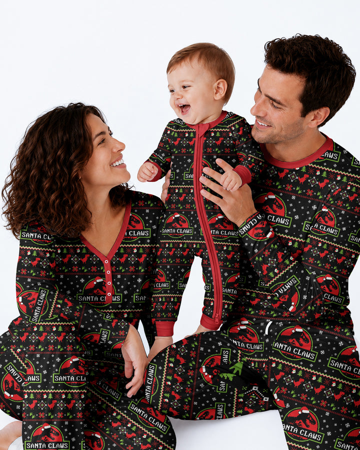 Santa Claws Christmas Bamboo Men's Pajama Set