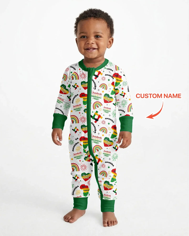 Custom Name Juneteenth Is My Independence Day Bamboo Convertible Zippy