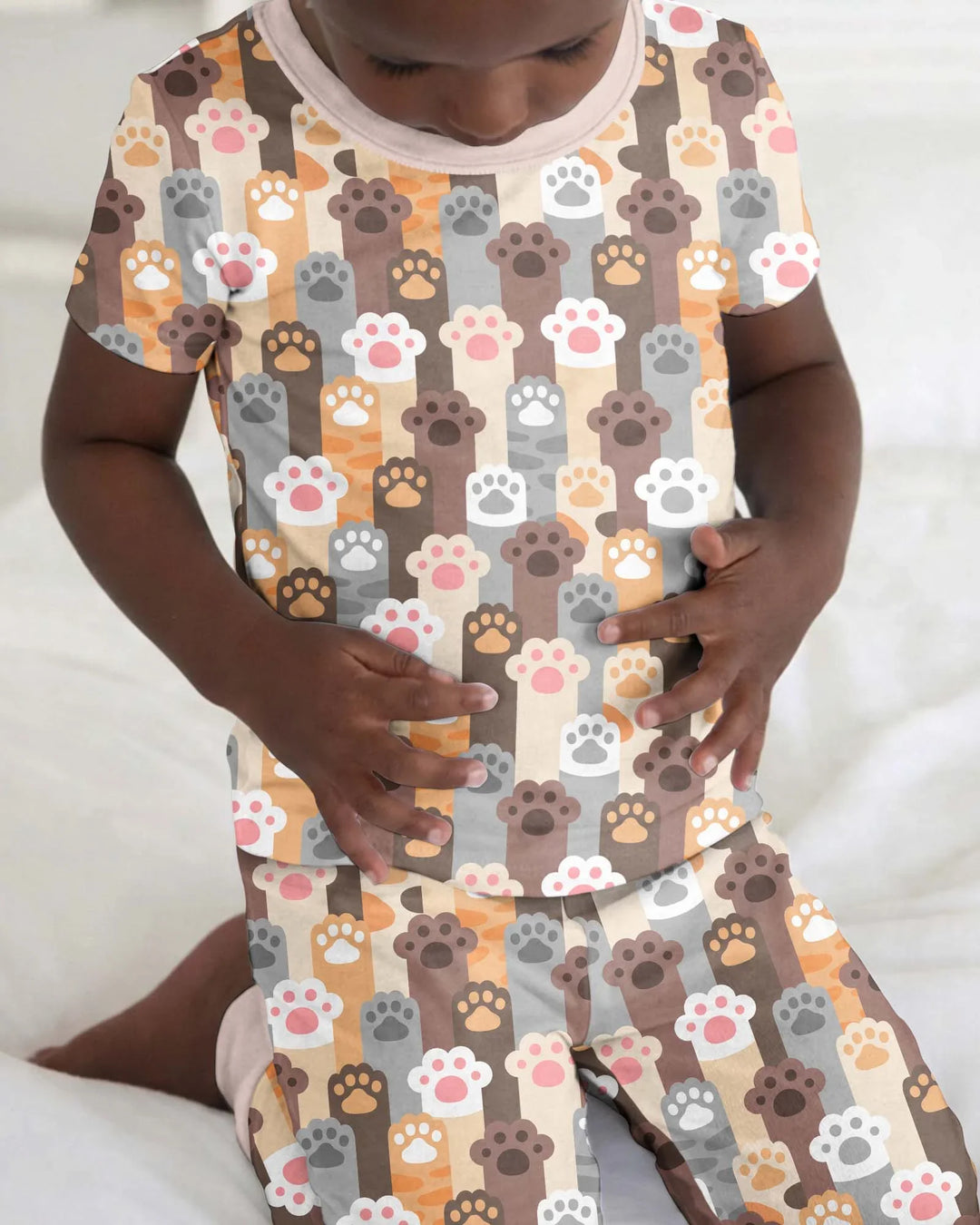 Grabby Paws Bamboo Two Piece Short Sleeve Pajama Set