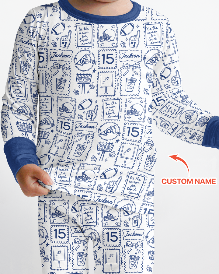 Custom Name Friday Night Lights Two Piece Long Sleeve Pajama Set