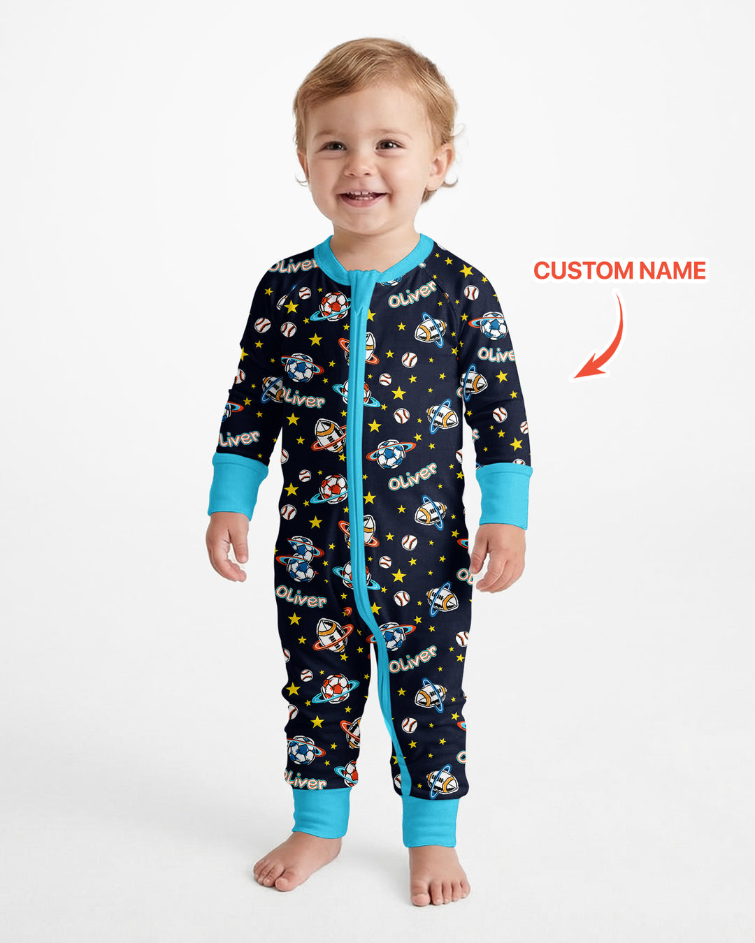 Custom Name Space Sport Bamboo Convertible Zippy