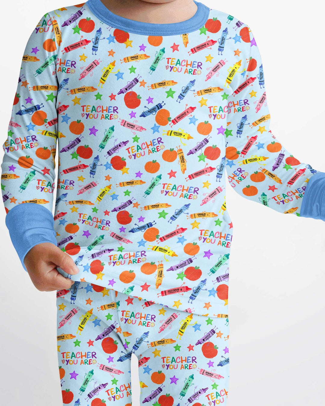 Teacher You Are Special Bamboo Two Piece Long Sleeve Pajama Set