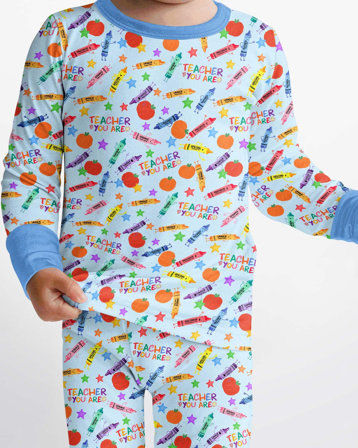 Teacher You Are Special Bamboo Two Piece Long Sleeve Pajama Set