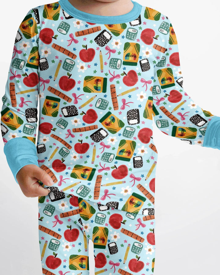 Little Learner Bamboo Two Piece Long Sleeve Pajama Set