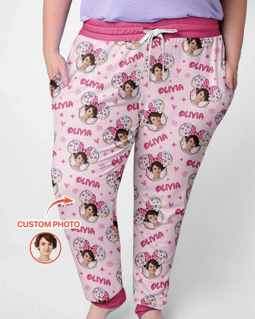 Custom Photo Little Princess Bamboo Women Pajama Set