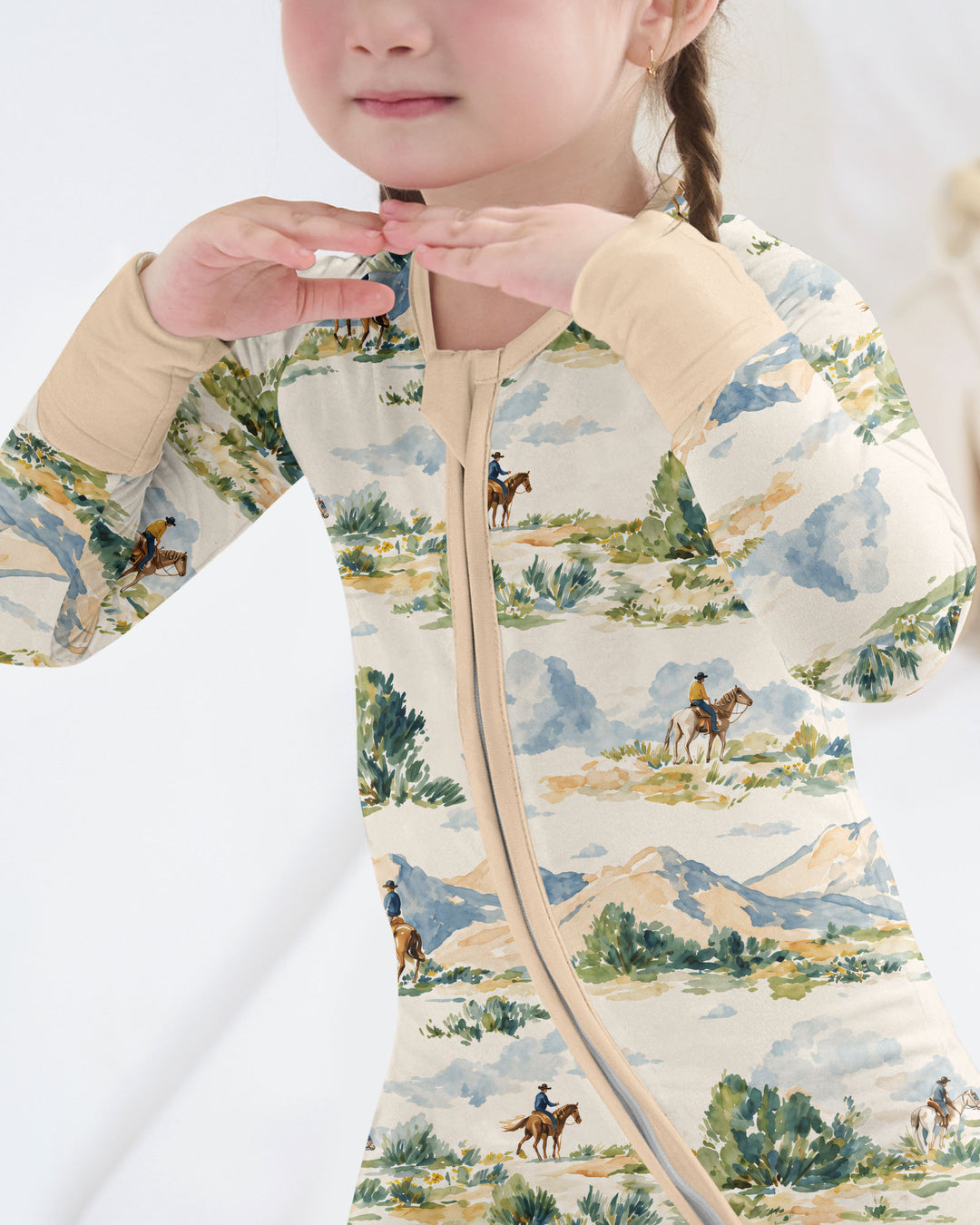 Western Cowboy Landscape Bamboo Convertible Zippy