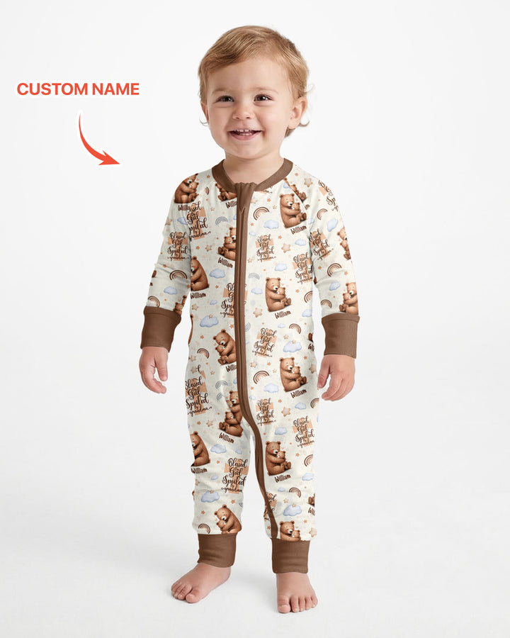 Custom Name Blessed By God Spoiled By Grandma Bamboo Convertible Zippy
