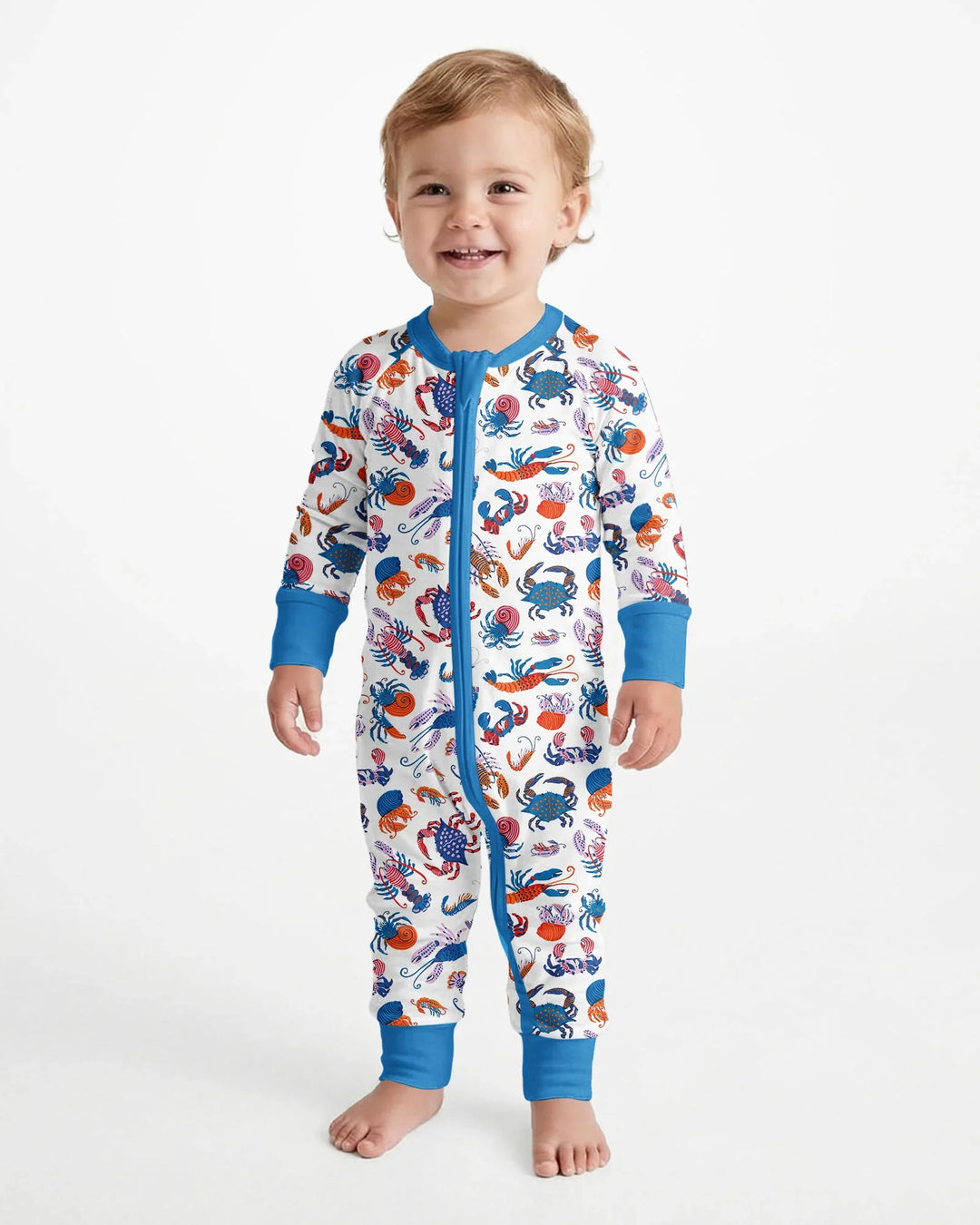 Crustacean Nation Family Matching Bamboo Convertible Zippy