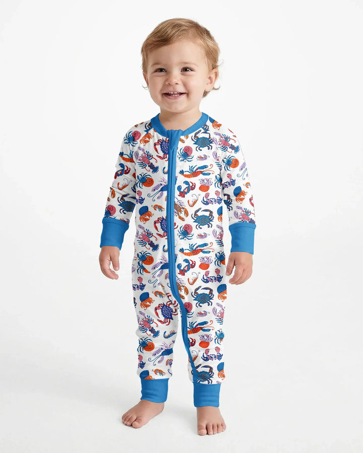 Crustacean Nation Family Matching Bamboo Convertible Zippy