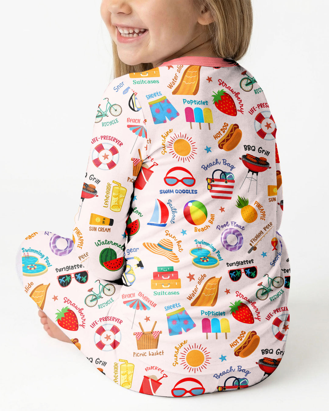 Love Summer Bamboo Two Piece Long Sleeve Pajama Set