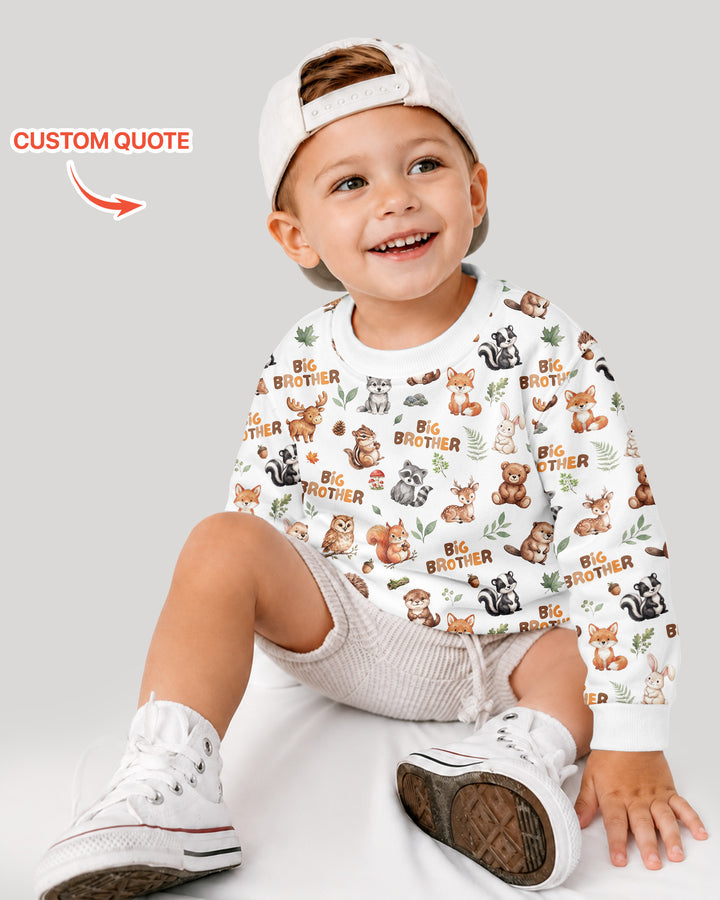 Sudadera de cuello redondo de bambú con plantilla personalizada