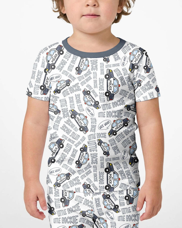 Little Rookie Bamboo Two Piece Short Sleeve Shorts Pajama Set