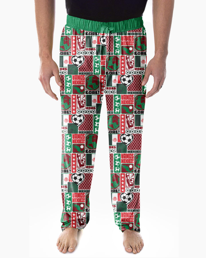 World Soccer Vamos Mexico Bamboo Men's Pajama Set