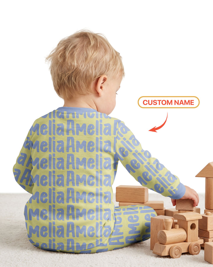 Little Letters Bamboo Two Piece Long Sleeve Pajama Set Bamboo Two Piece Long Sleeve Pajama Set