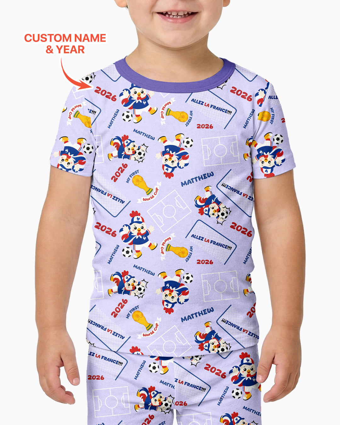Conjunto de pijama de dos piezas de bambú de manga corta, plantilla personalizada