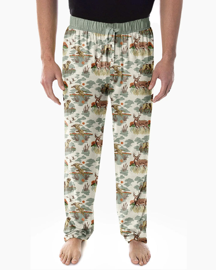 Vintage Hunting Season Daddy& Me Matching Bamboo Men's Pajama Set