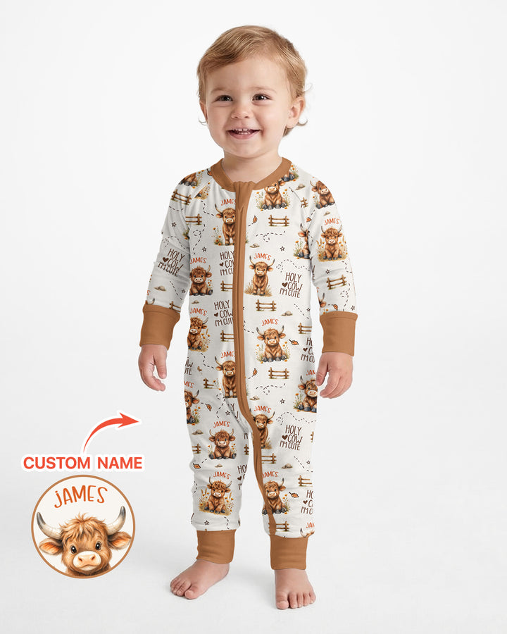Holy Cow I'm Cute Personalized Bamboo Convertible Zippy