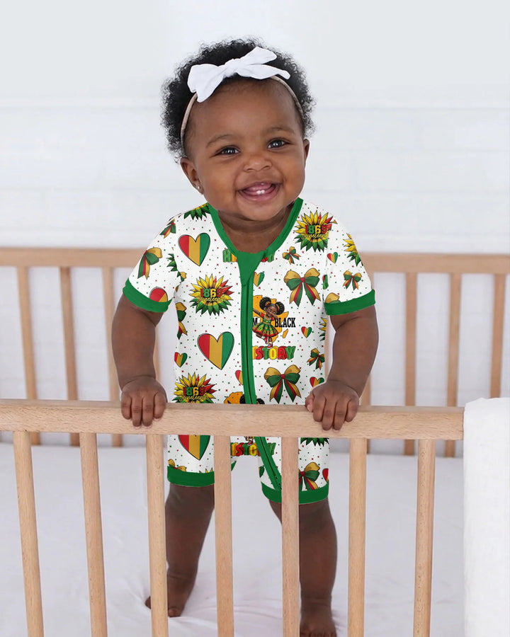 Juneteenth Girl I Am Black History Bamboo Shorty Zippy