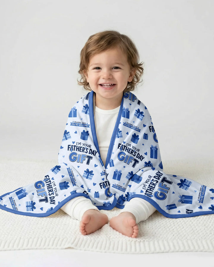 I'm Your Father's Day Gift Bamboo Blanket