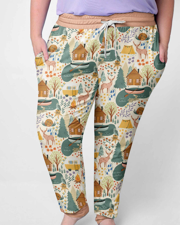 Lake View Camping Bamboo Women Pajama Set