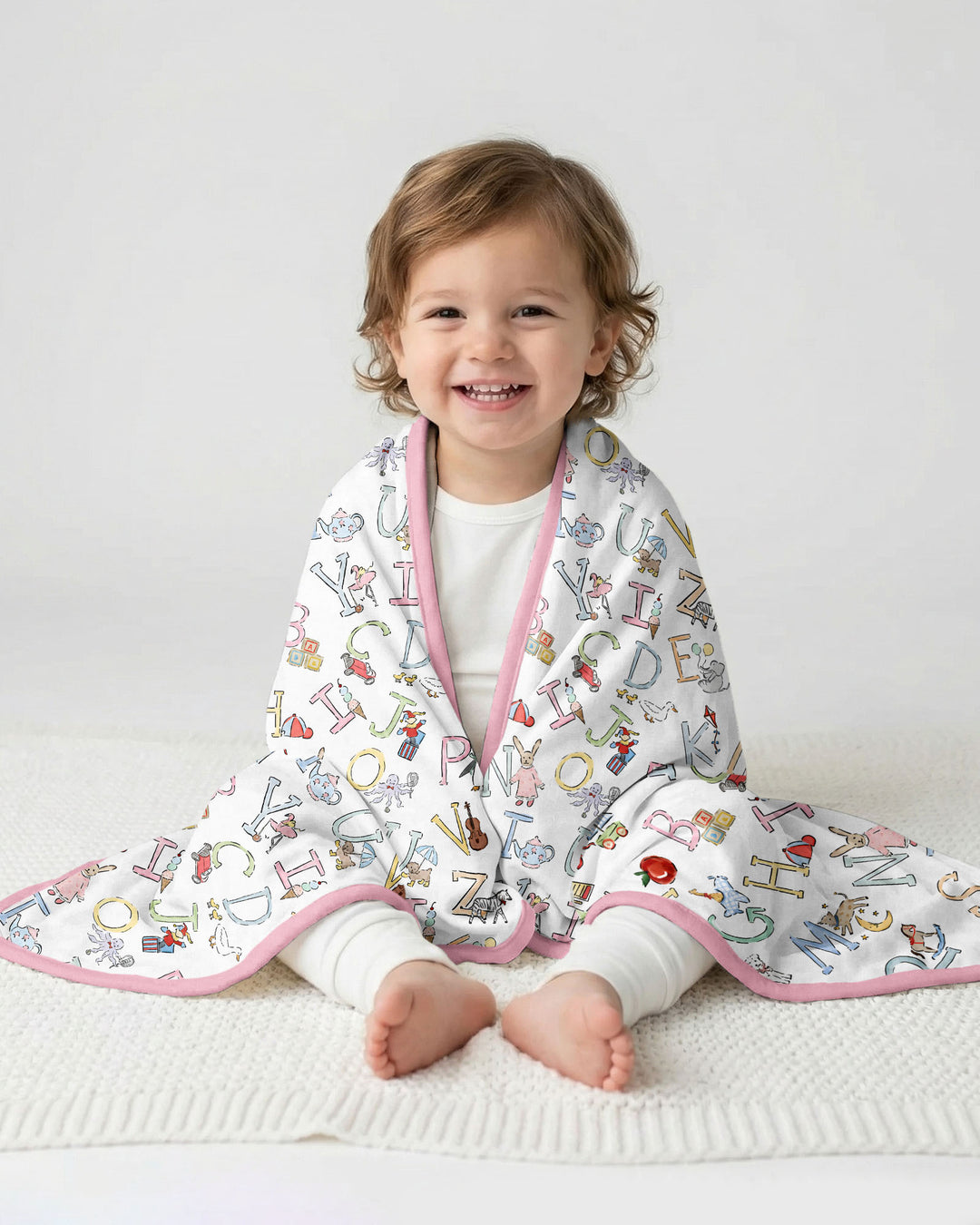 ABC Whimsy Bamboo Blanket
