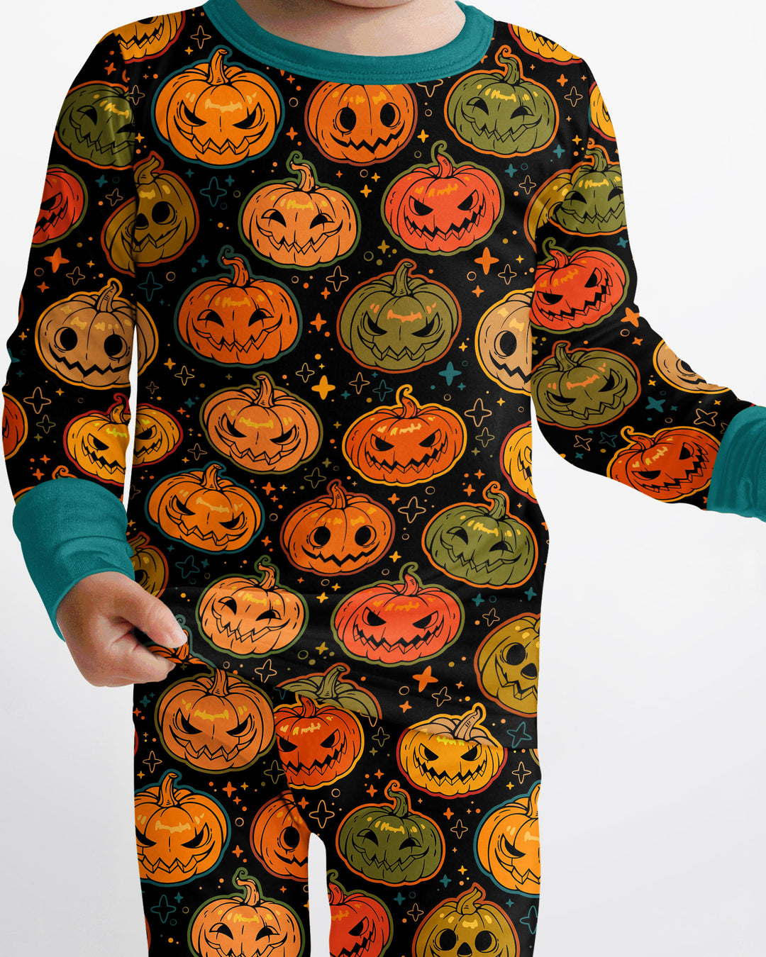 Jack O’ Lantern Nights Bamboo Two Piece Long Sleeve Pajama Set