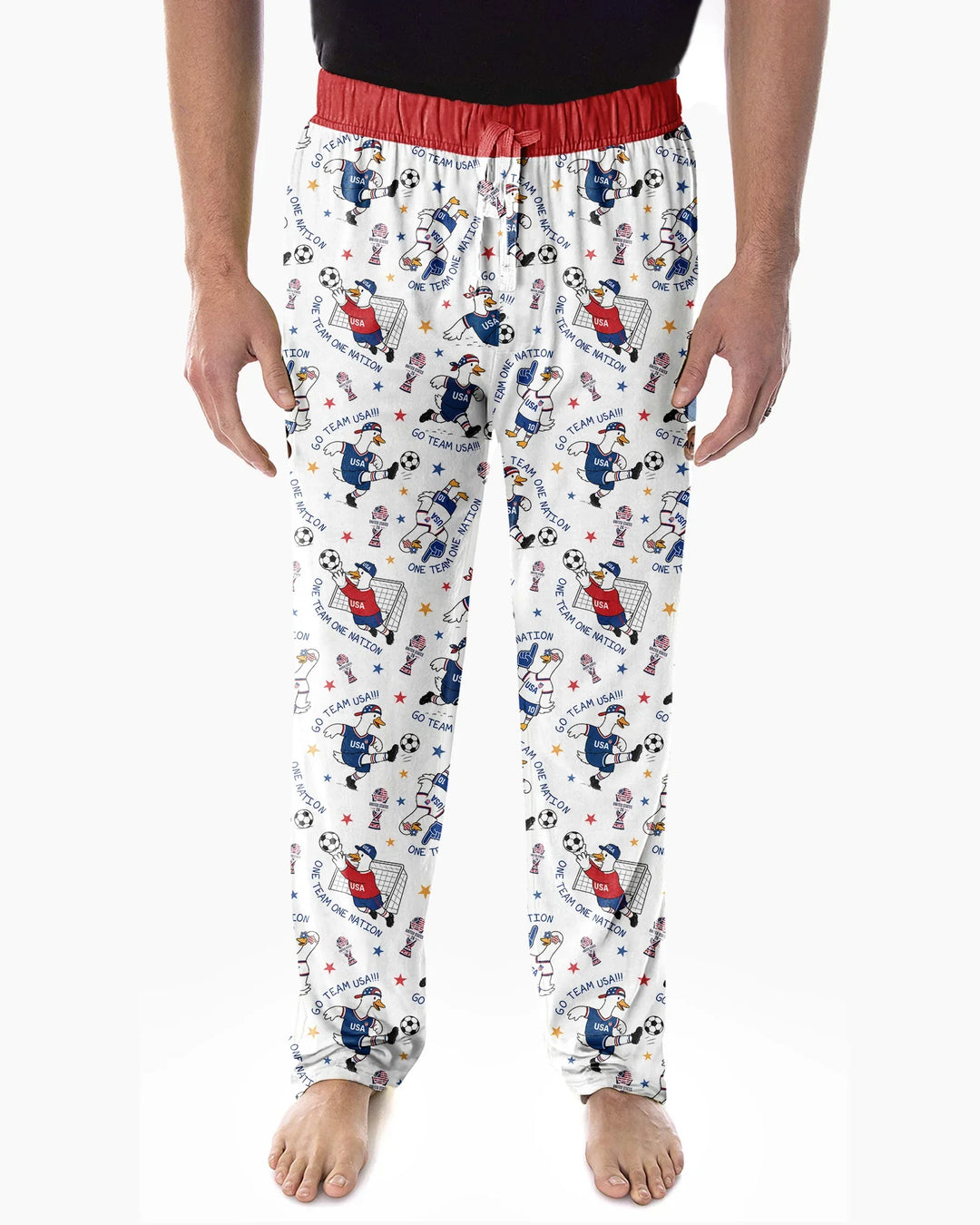 USA Soccer Goose Family Matching Bamboo Men's Pajama Set