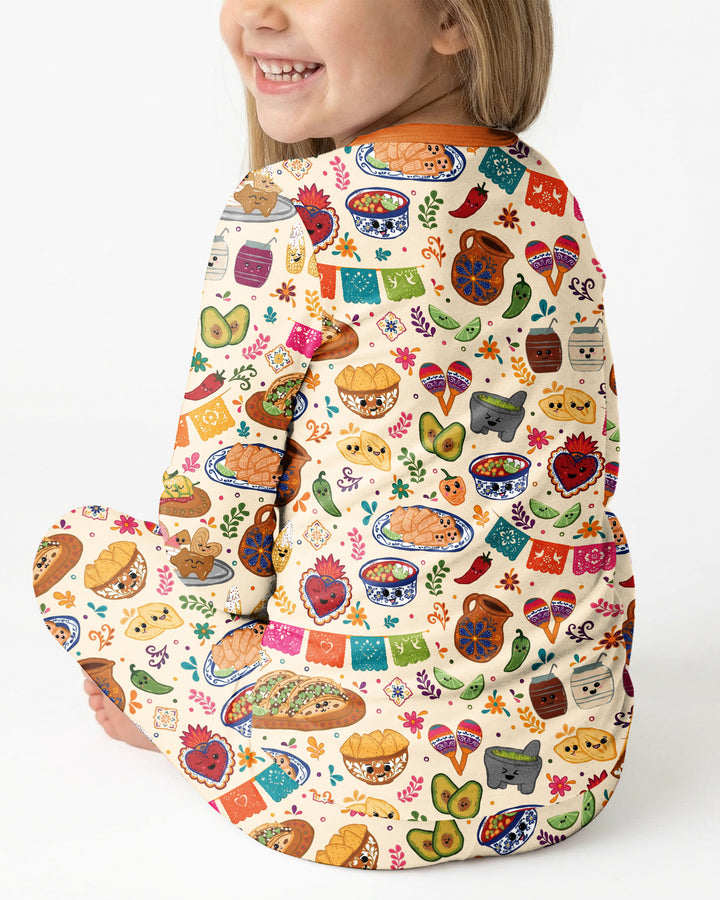 Hispanic Heritage Fiesta Bamboo Two Piece Long Sleeve Pajama Set