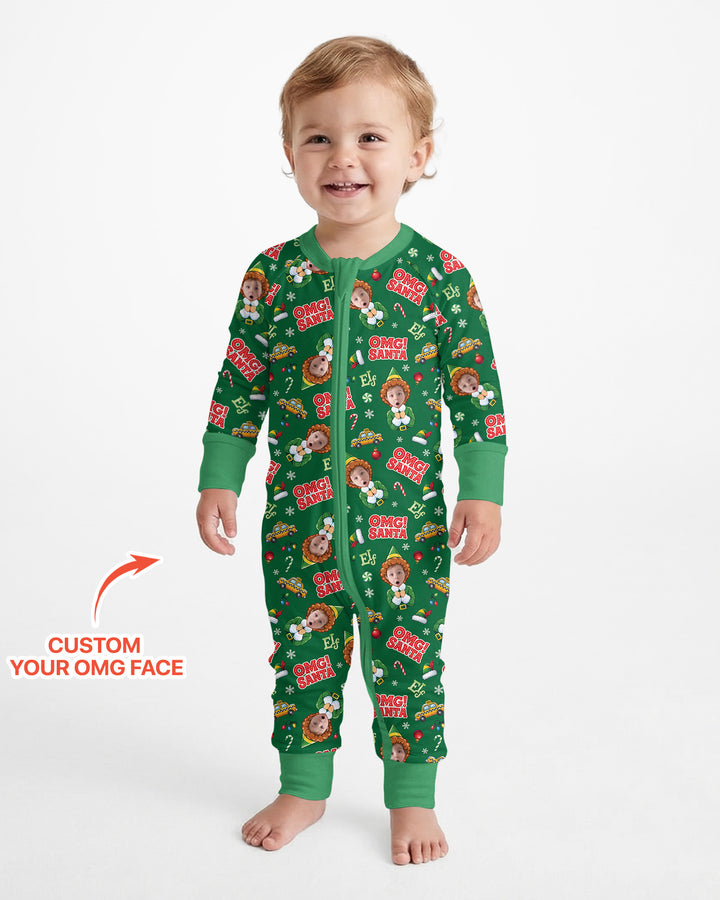 Custom Image OMG Santa Bamboo Convertible Zippy