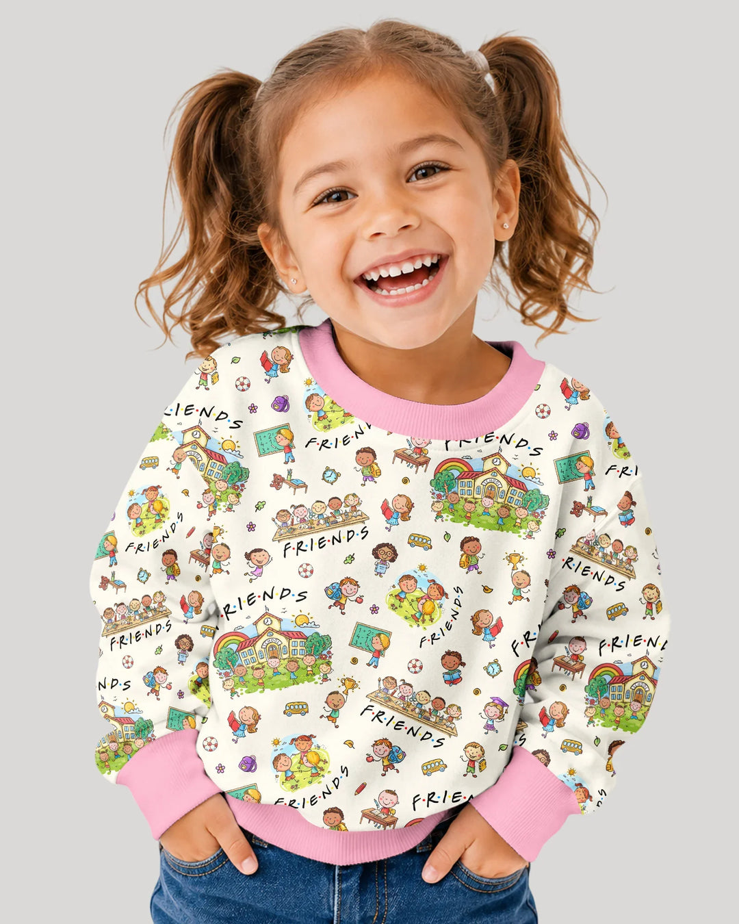 School Friends Forever Bamboo Crewneck Sweatshirt