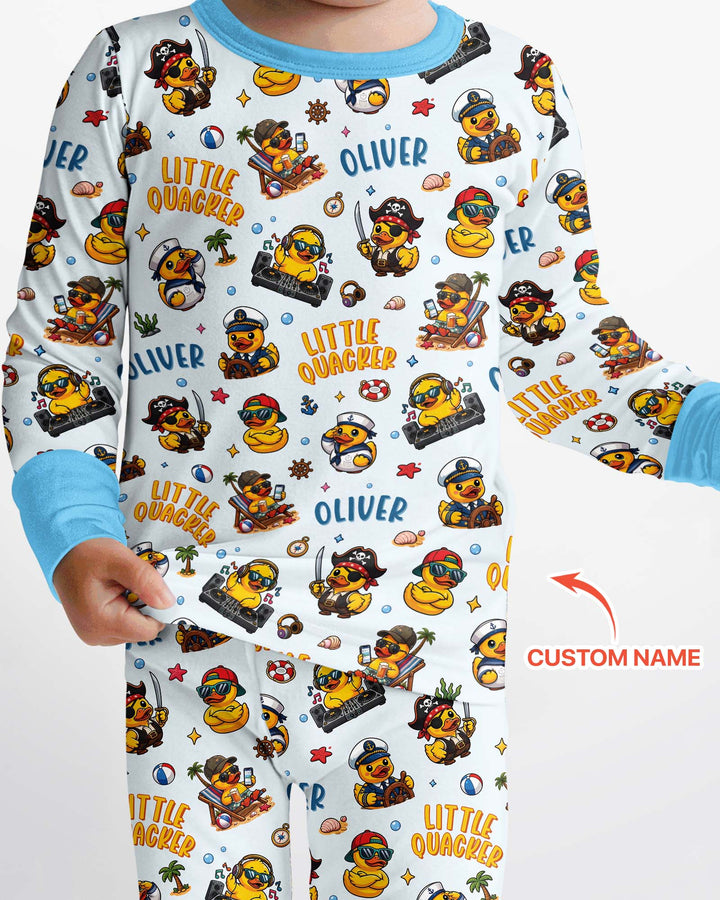 Little Quacker Bamboo Two Piece Long Sleeve Pajama Set
