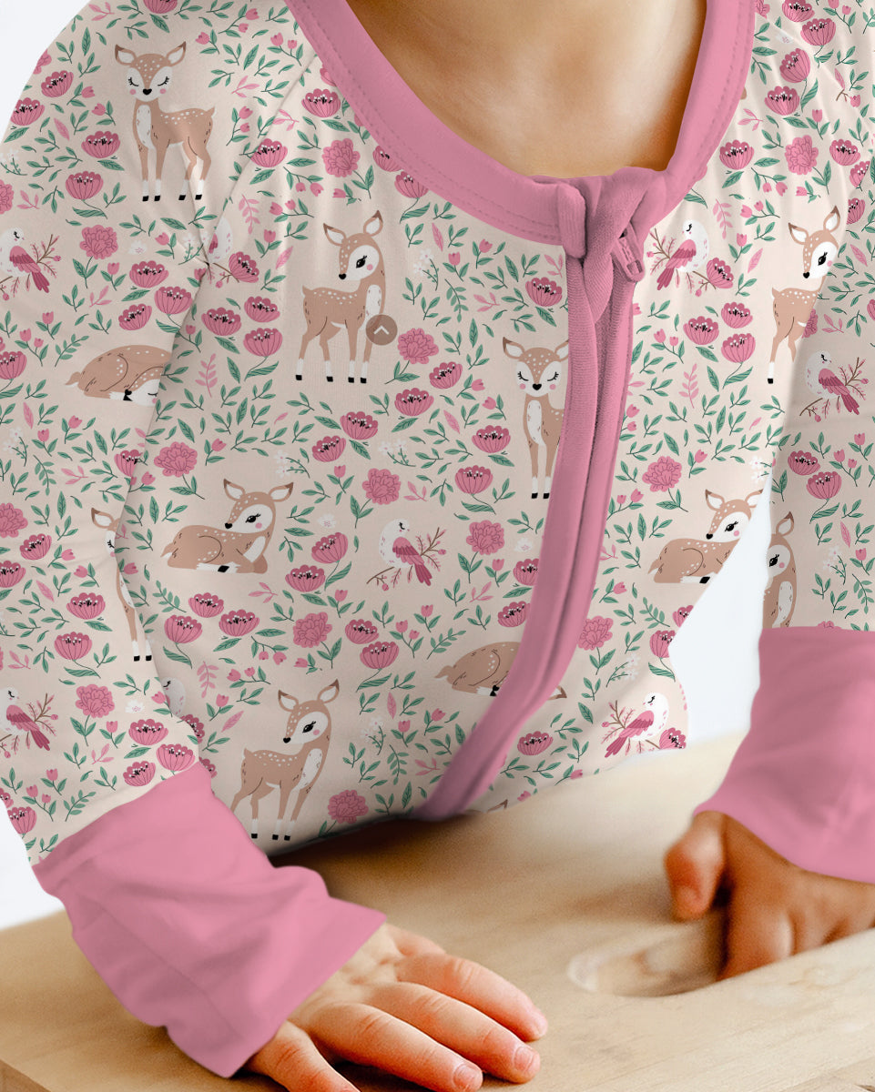 Little Deer Meadow Bamboo Convertible Zippy