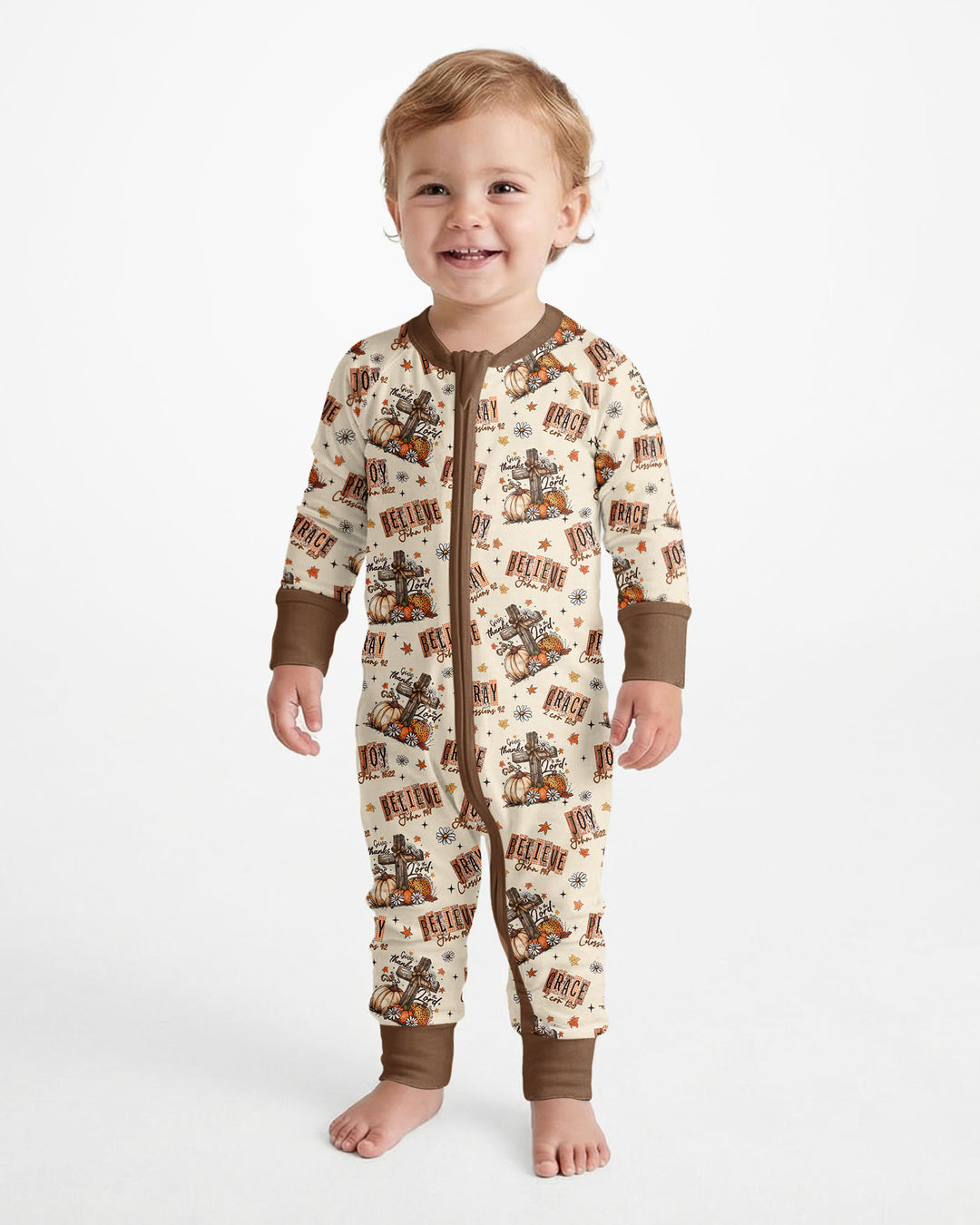 Floral Fall Give Thanks To The Lord Bamboo Convertible Zippy