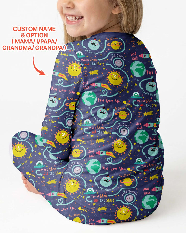 Conjunto de pijama de dos piezas de bambú con mangas largas, plantilla PERSONALIZADA