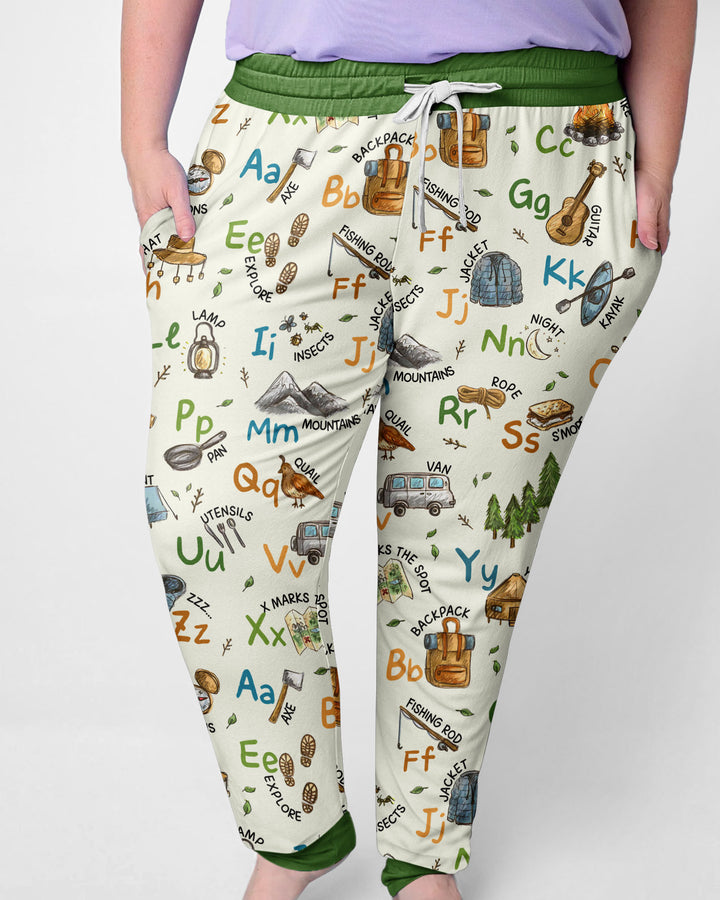 Plantilla de conjunto de pijama de mujer de bambú