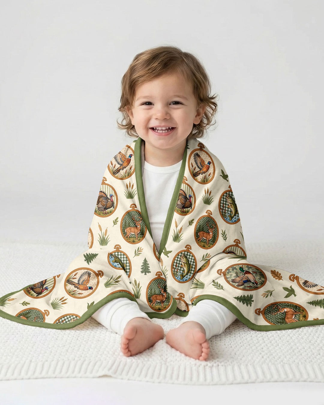 Hunting Season Family Matching Bamboo Blanket