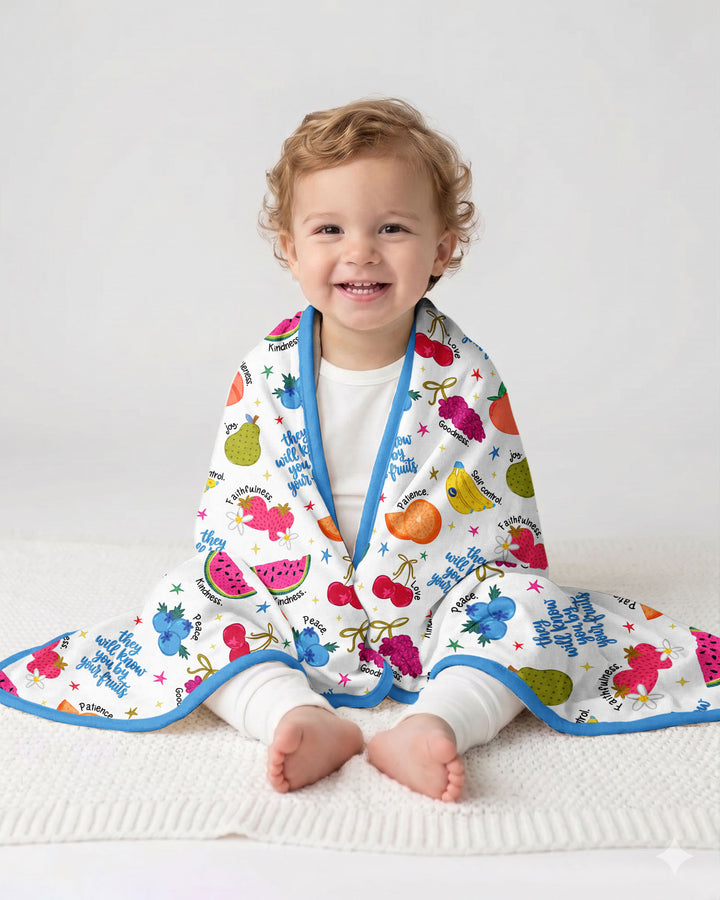 They Will Know You By Your Fruits Bamboo Blanket