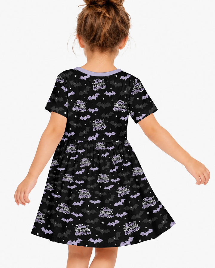 Halloween Butterflies Bamboo Twirl Dress