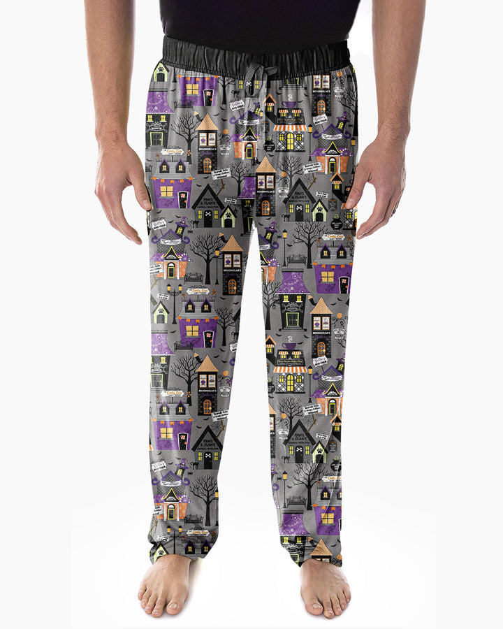 Halloween Hometown Bamboo Men's Pajama Set