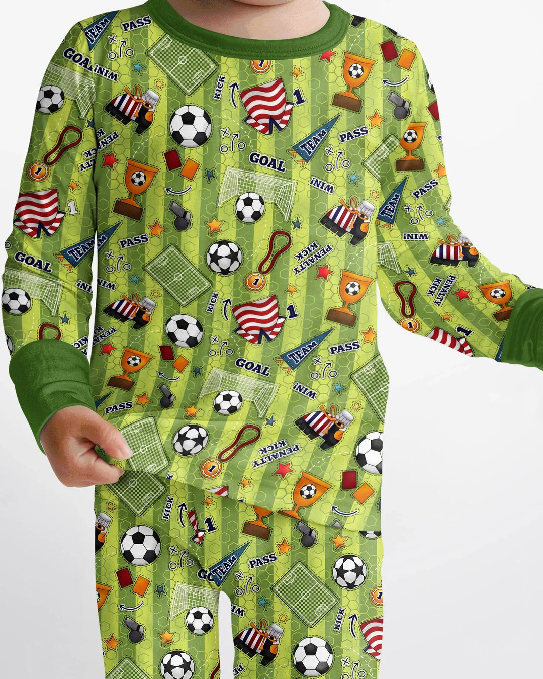 Conjunto de pijama de dos piezas de bambú de manga larga