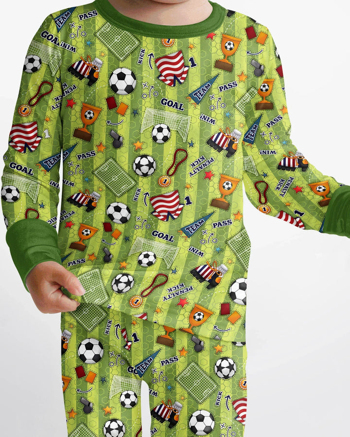 Conjunto de pijama de dos piezas de bambú de manga larga